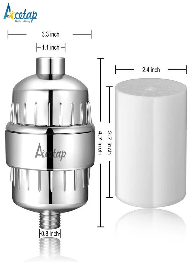 Acetap 15-Stage Shower & Tap Water Filter - Universal Bathroom & Kitchen Faucet Filter with Vitamin C, Chlorine Removal, Hard Water Softener - ABS Material - For Baby, Skin, Hair & Pets - Image 3